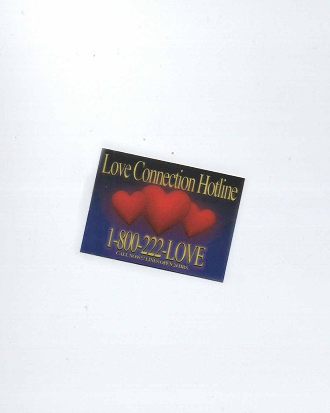 love connection hotline sticker